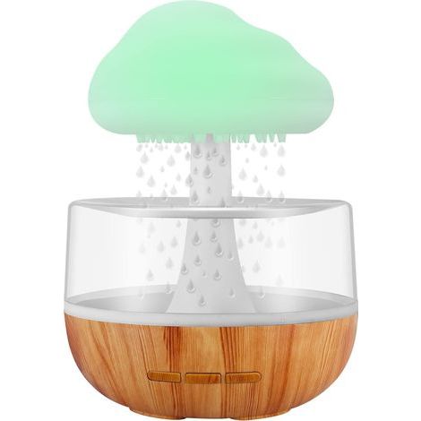 Humidificateur d'air avec Lampe Pluie, Rain-Cloud humidificateur avec 7 lumières LED de Couleur, Diffuseur d'huiles essentielles pour Maison, Bureau (1/5)