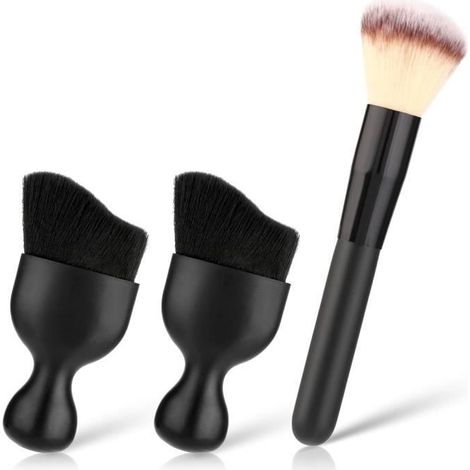 3 brosses à poussière à poils super doux pour intérieur de voiture,sans rayures, pour tableau de bord, grilles 3CQINGSHOP (1/4)
