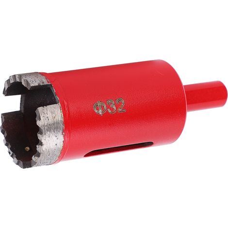 Foret à denture ondulée en acier rapide diamant rouge pour marbre et béton (32) (1/5)
