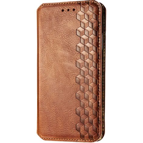 Una custodia per iPhone 14 a portafoglio con cinturino da polso, dotata di chiusura magnetica, supporto e angolo di visualizzazione regolabile, realizzata in pelle PU antiurto e materiale TPU. (1/2)
