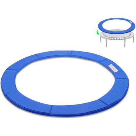 Coussin de Protection pour Trampoline de Remplacement Trampoline Couverture Rembourrage résistant aux intempéries et UV Anti-déchirure Bleu 244 cm (1/5)