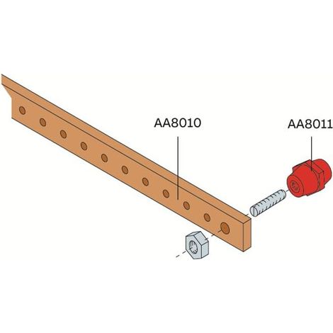 Support Barre 20X5 Coffret SR2 (x5 pces) AA8011 ABB 600073