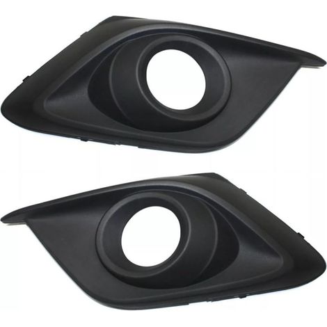 Lot de 2 coques de protection pour feux de brouillard pour Mazda 3 2014–2016 et Mazda 3 Sport, noir texturé pour pare-chocs avant gauche et droite (1/5)