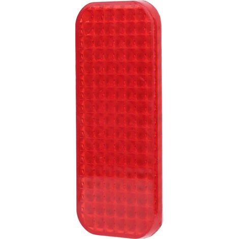 Autocollants réfléchissants, réflecteurs de protection rectangulaires rouges, type universel, adaptés aux voitures et aux motos. (1/5)