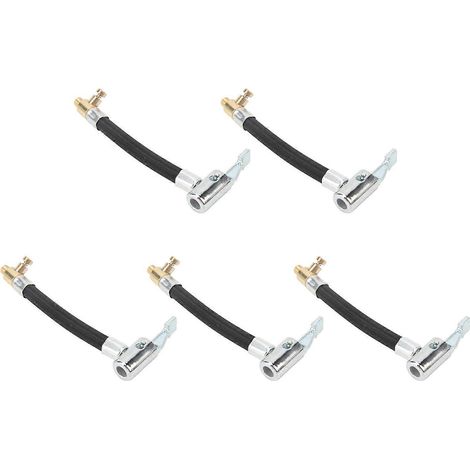 5-teiliges Set Autoreifen-Aufblasschläuche, Schnellaufblas-Universal-Luftpumpen-Verlängerungsschläuche für Auto, Motorrad und Fahrrad
