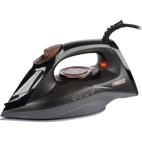 Princess Dampfbügeleisen Schwarz 2600W Keramiksohle (1/4)