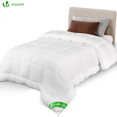 Vounot – Couette tempérée 155x200 cm 300 g/m² – Microfibres 7D ultra-douces – Confort optimal toutes saisons – Certifiée Oeko-Tex - 300gsm