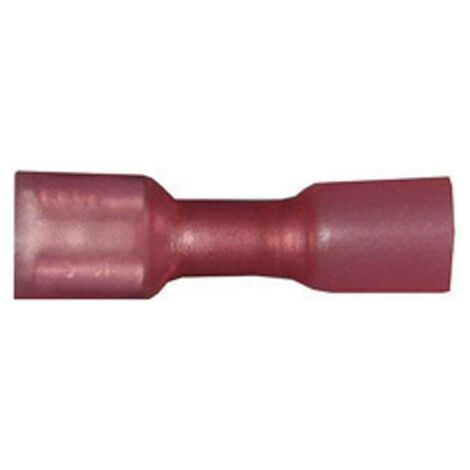 Cosse clip 6.3 mm x 0.8 mm Vogt Verbindungstechnik 3963h avec gaine thermorétractable 180 ° entièrement isolé rouge 1 pc(s) D23012 (1/4)