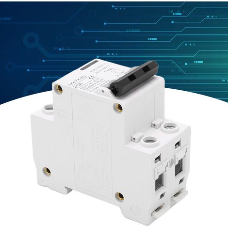 Disjoncteur miniature BAOYIDZ47X-63 20 A 400 V AC/DC 2P pour systèmes photovoltaïques à panneaux solaires, montage sur rail DIN (1/5)