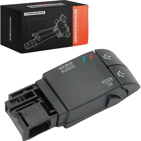 Interruptor combinado, 6 contactos de conexión, tamaño estándar, compatible con Dacia y Renault, función de control por radio, sin luces de giro. (1/5)
