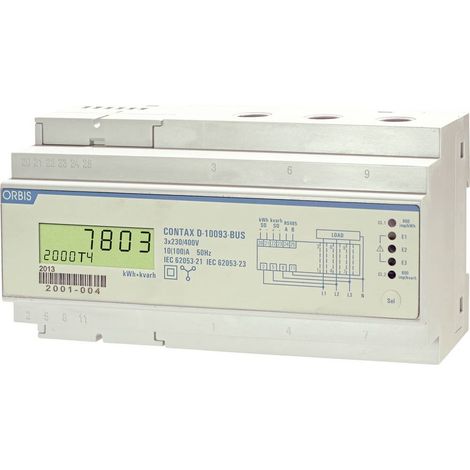 ORBIS Zeitschalttechnik kW-Zähler OB709200 Contatore corrente alternata digitale 100 A Approvazione MID: No 1 pz.
