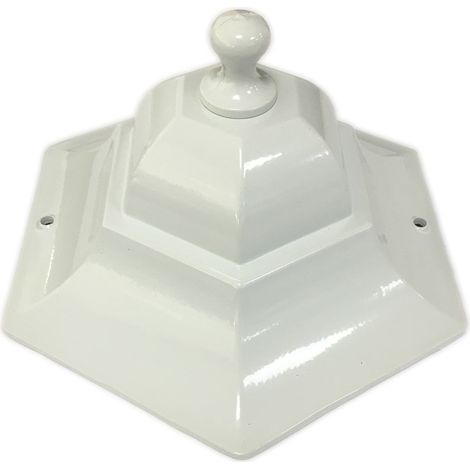 Couvercle éclairage Paris Blanc Protection Esthétique Pour Luminaire Extérieur - Edm (1/2)