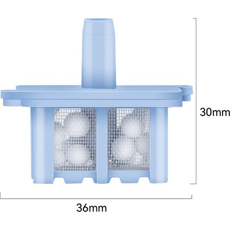 Zubehör kompatibel mit den Saugrobotern Roborock P10/G10S/G20: Silberionenfilterkappe für den Wassertank, Gummistopfen (1/3)