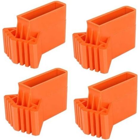 4 Pièces Couvre-Pieds D'échelle,Pieds D'escalier Antidérapants en PVC pour Escaliers Revêtements en Caoutchouc Antidérapants, Coussin de Protection D'échelle pour échelles Télescopiques,etc (1/4)