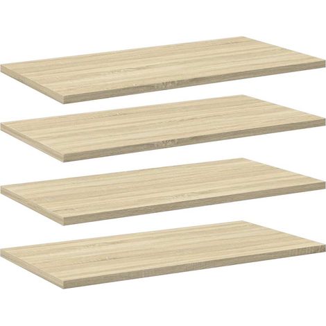 Maison Exclusive - Ripiani per Libreria 4pz Rovere Sonoma 60x30x1,5cm Multistrato (1/5)