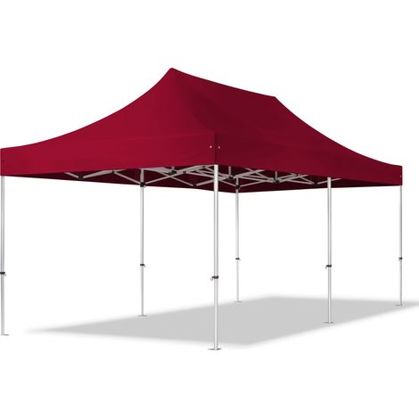 3x6m gazebo pieghevole PES 800, PROFESSIONAL 40mm alluminio, rosso (1/5)