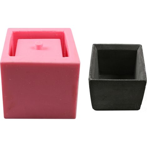 Moule en silicone pour pot de fleurs, gâteau, chocolat, pot de fleurs, jardinière, pot en ciment, outil artisanal, décoration de jardin. (1/2)