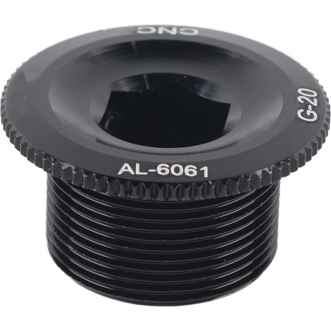 Vis de boulon de fixation de manivelle de vélo en alliage d'aluminium (noir). (1/5)