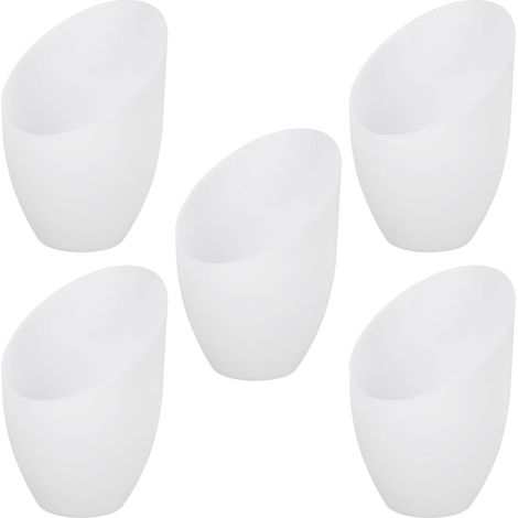 APEX Lot de 5 abat-jours en plastique blanc, adaptés aux lampes de table, appliques murales, plafonniers, diamètre du trou central 3,5 cm (1/4)
