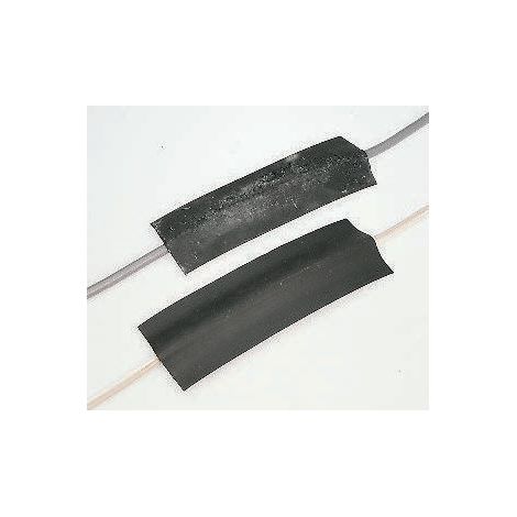 Protège câble RS PRO, Ø interne: 14mm, long. 9m, Caoutchouc Noir ( Prix pour Bobine de 1 )