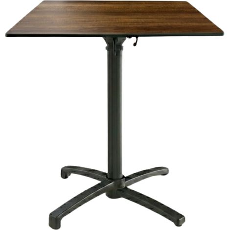 Table Pliable 59x59 cm plateau Compact modèle TABLE ORCIERE COMPACT pied T-One (1/3)