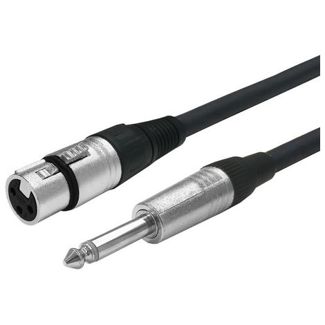 Câble audio Vivolink PROAUDXLRFJACK3 3 m XLR 6,35 mm Noir (1/2)