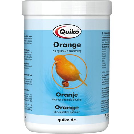 Quiko Arancione 500g Mangime complementare per canarini Norwich e Yorkshire Per una colorazione arancione ottimale e l'intensificazione del colore del piumaggio