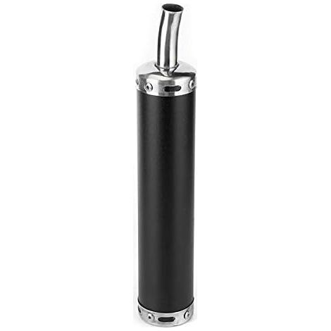 Silencieux D'échappement en Acier Inoxydable 20mm/0.8in Pièces Modifiées pour Moto 2 Temps (Noir) (1/5)