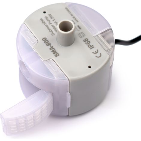 Pompe à eau, micro pompe à eau, distributeur d'eau USB pour animaux de compagnie avec pompe à eau pompe à eau ronde et silencieuse 606058mm blanc Deux pièces (1/4)