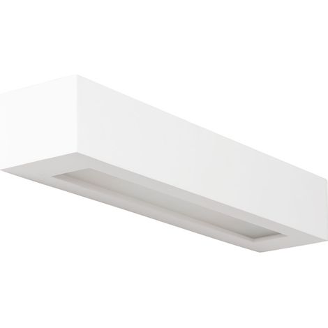 Aplique de Pared Yeso Ruvil L Blanco (1/4)