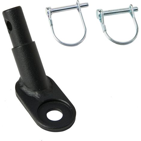 Gancio per rimorchio bici - Adattatore per rimorchio bici con spilla da balia - Compatibile con biciclette universali, passeggini e rimorchi per cani (1/5)