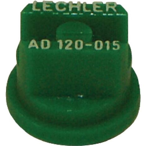 Tobera est谩ndar doble chorro plano AD 120掳 015 verde pl谩stico Lechler LECHLER AD120015POM