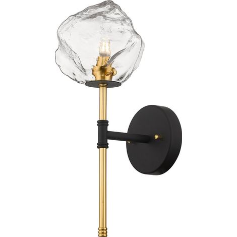 Zumaline ROCK Aplique, Negro, Dorado, 1x G9