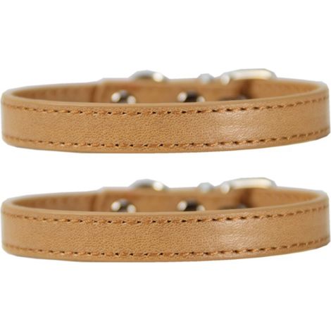 Colliers en cuir pour chiots, colliers réglables pour chiens de grande, moyenne et petite taille, collier multicolore pour animaux de compagnie (1/5)