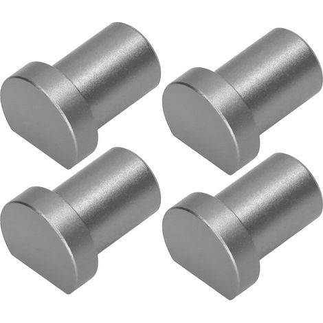 Lot de 4 butées de fin de course pour établi de menuiserie, multifonctionnelles, diamètre 20 mm, couleur authentique (1/5)