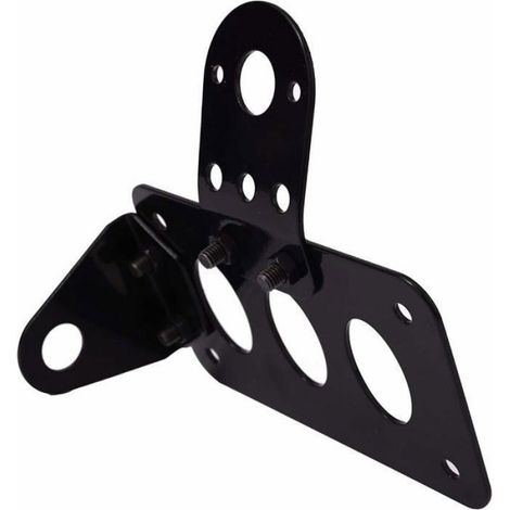 Support Plaque D'immatriculation Moto - Acier Haute Performance - Montage Horizontal Ou Vertical - Pour Customisation Moto - 1 Pièce (1/4)