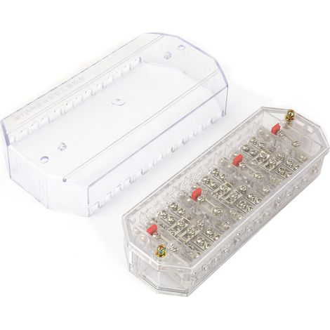 Boîte De Dérivation - Rangée De Bornes Pour Compteur Électrique Triphasé 4 Fils - Usage Domestique - Modèle 02 (1/5)