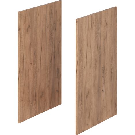 Pannelli laterali per il mobile base R-Line, Rovere dorato, Set di 2, Vicco