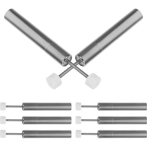 Lot de 8 amortisseurs de fermeture douce pour poubelle, fermeture lente et silencieuse, à piston et à gaz, pour couvercle de poubelle domestique et de bureau (1/5)