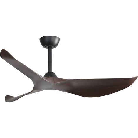 REDOM - Ventilateur de plafond 132 cm, moteur DC silencieux, 6 vitesses, télécommande, ABS noir (1/5)