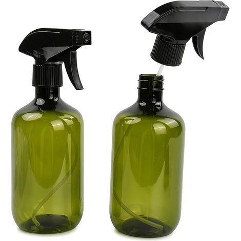 Flacons Pulvérisateurs 500 ml Vaporisateur Rechargeable Buse Réglable Anti-Fuite Bouteille Spray Plastique pour Nettoyage Plantes Cheveux Maison (1/4)