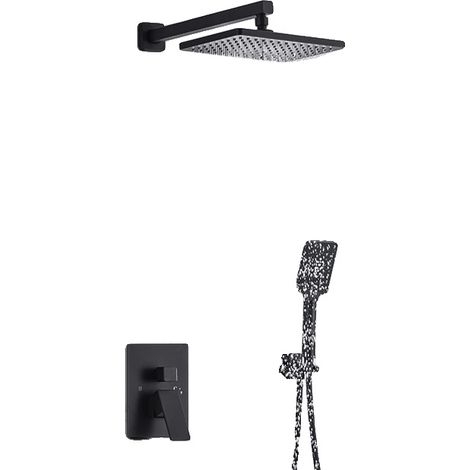Robinet de douche thermostatique, finition chrome, design à double poignée, BF (1/2)