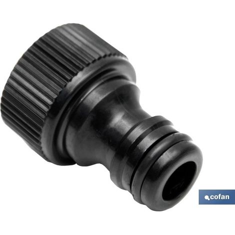 COFAN adaptador hembra 3/4 , Adaptador de roscas hembra para manguera de jardín o de riego. Está fabricado en polietileno de gran calidad. Cuenta con una buena resistencia UV estab (1/5)