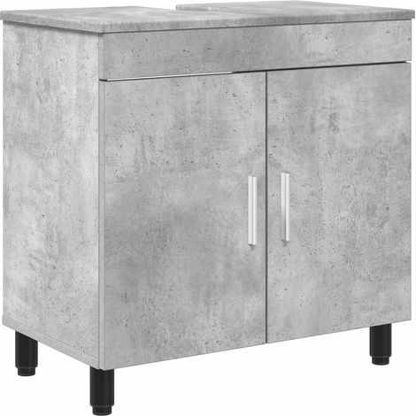 Bathroom Vanity Unit Concrete Grey 60 x 35 x 60 cm vidaXL