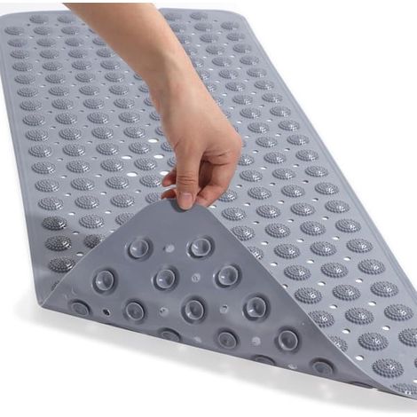 Tapis de bain gris foncé (1/5)