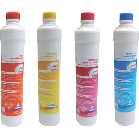 AQUAWATER - 105740 - Filtration Water of Beverage - Aqua Ultrapur Refills Kit - Sistema di filtrazione ultra sotto lavello
