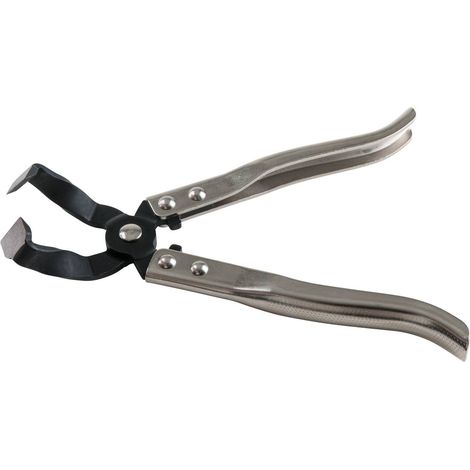 Kstools – Pince à collier serti inclinée 230mm – Tête inclinée 45° pour colliers de durites – Finition nickelée – Poignée robuste en acier (1/5)