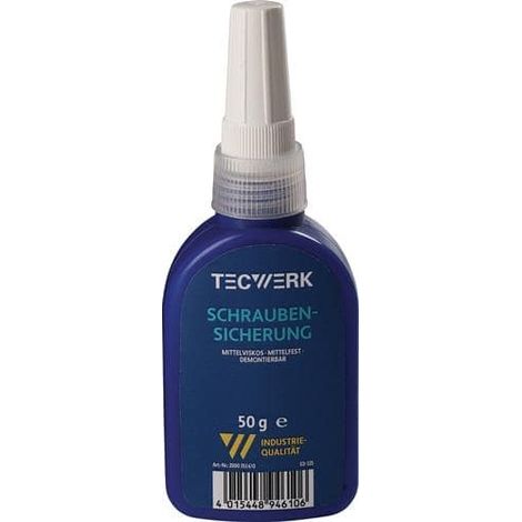 TECWERK Schraubensicherung 50g mf.mv.blau Flasche TECWERK (1/2)