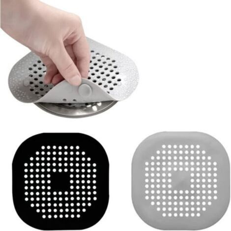 Filtro de silicona con ventosa para eliminar el pelo en bañeras, duchas, desagües, cocinas, baños y lavanderías.