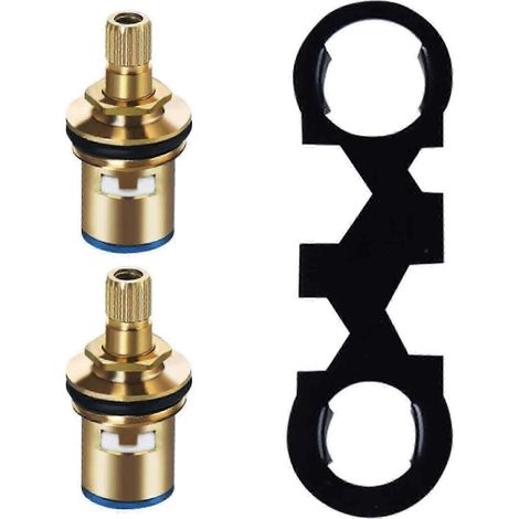 obus de robinet en cuivre + 1 clé multifonction noire (1/5)